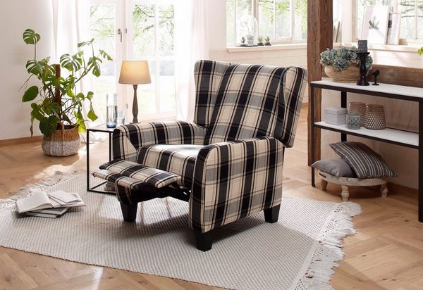 Polohovací křeslo Home affaire Alessa black