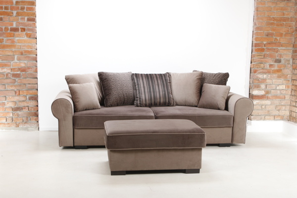 Rozkládací sofa Deluxe 2/72 s taburetem