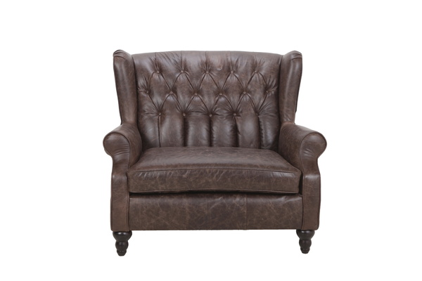 Kožené dvoukřeslo Chesterfield G 772