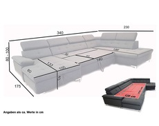 Wohnlandschaft xxl mit schlaffunktion bettkasten anthrazit 12 wl 005 12wgd78sgteqgsxvsrndvthfmkvk